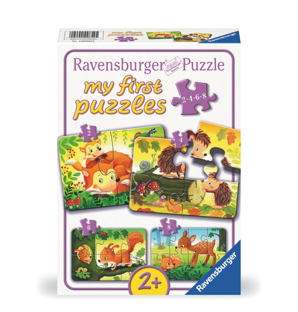 Puslespill 2,4,6,8 Skogens Dyr Ravensburger