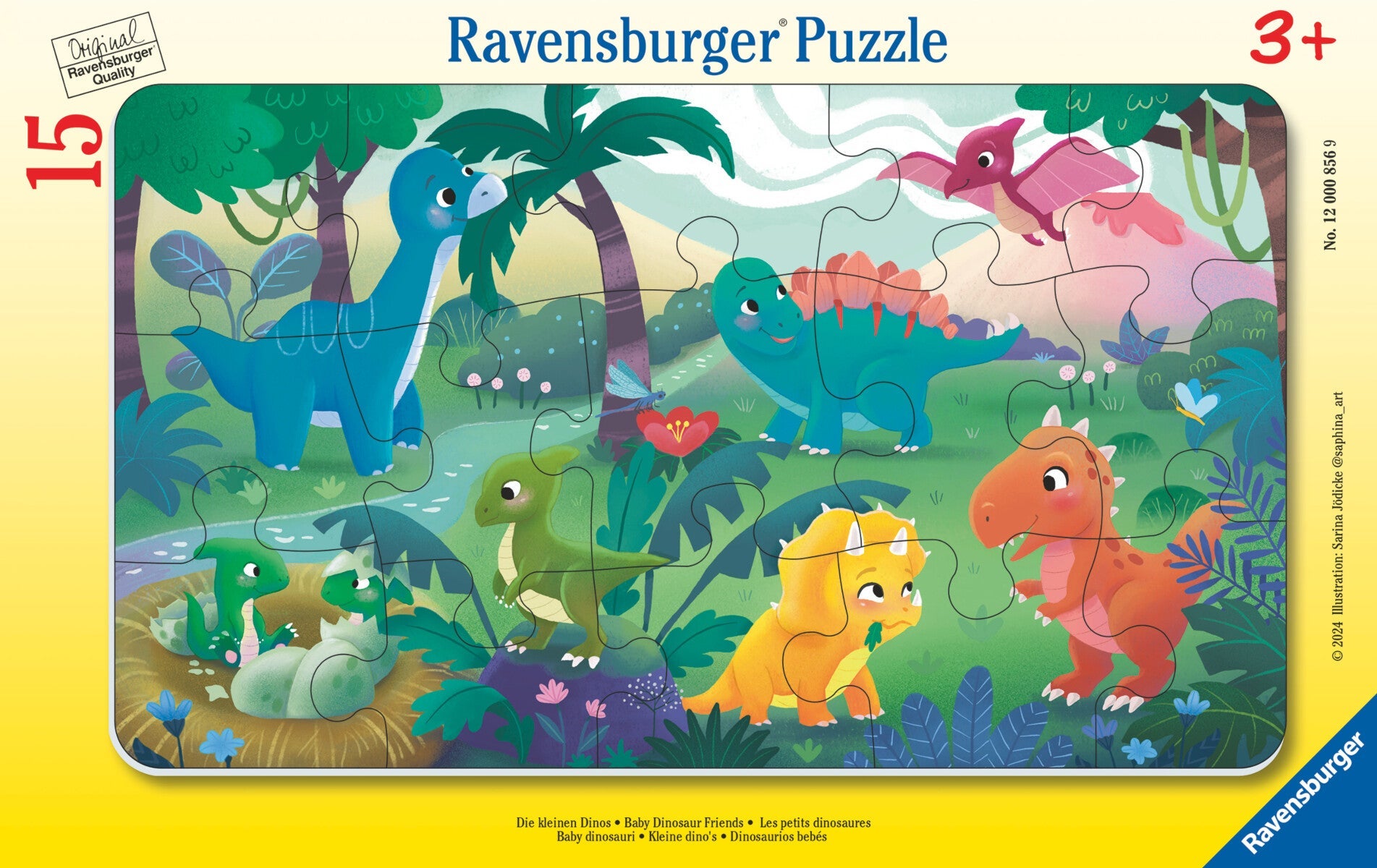 Puslespill 15 Baby Dinosaurvenner Ravensburger
