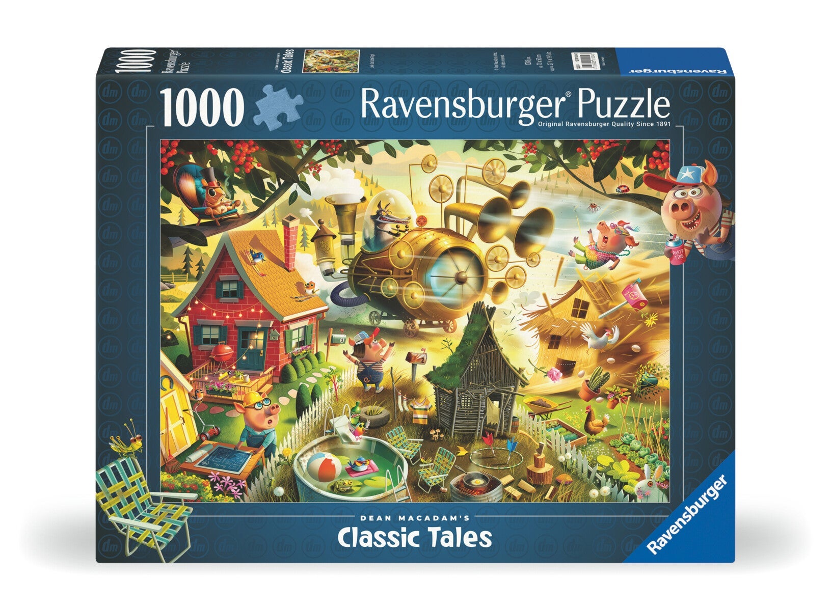 Puslespill 1000 Se Opp Små Griser Ravensburger