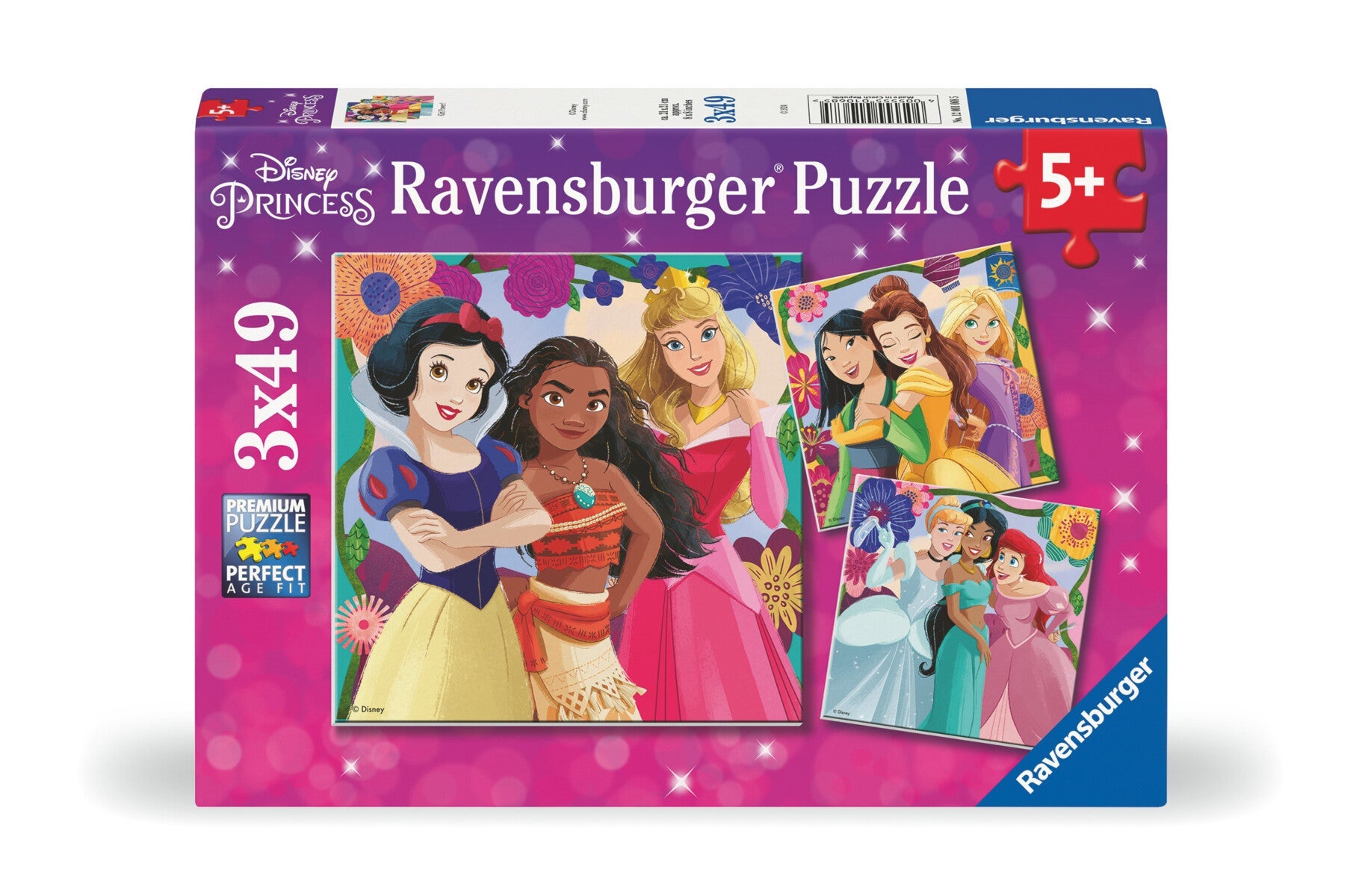 Puslespill 3X49 Disney Princess Ravensburger