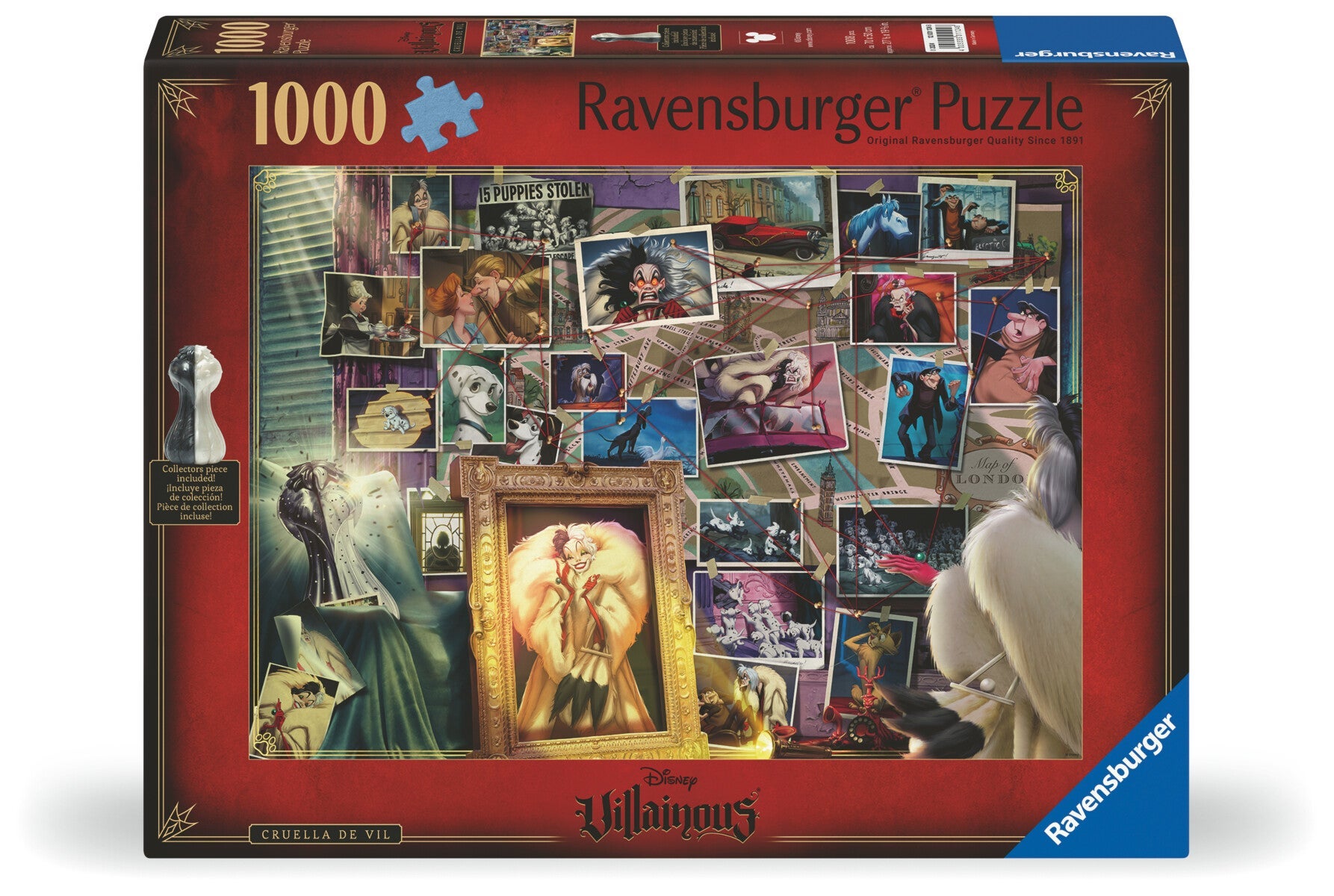 Puslespill 1000 Villainous Cruella Ravensburger