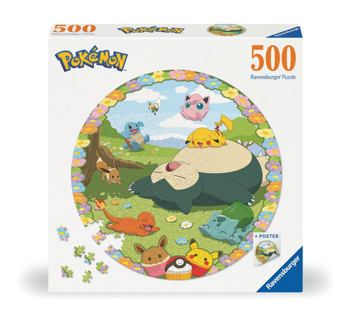 Puslespill 500 Blomstrende Pokemon Ravensburger