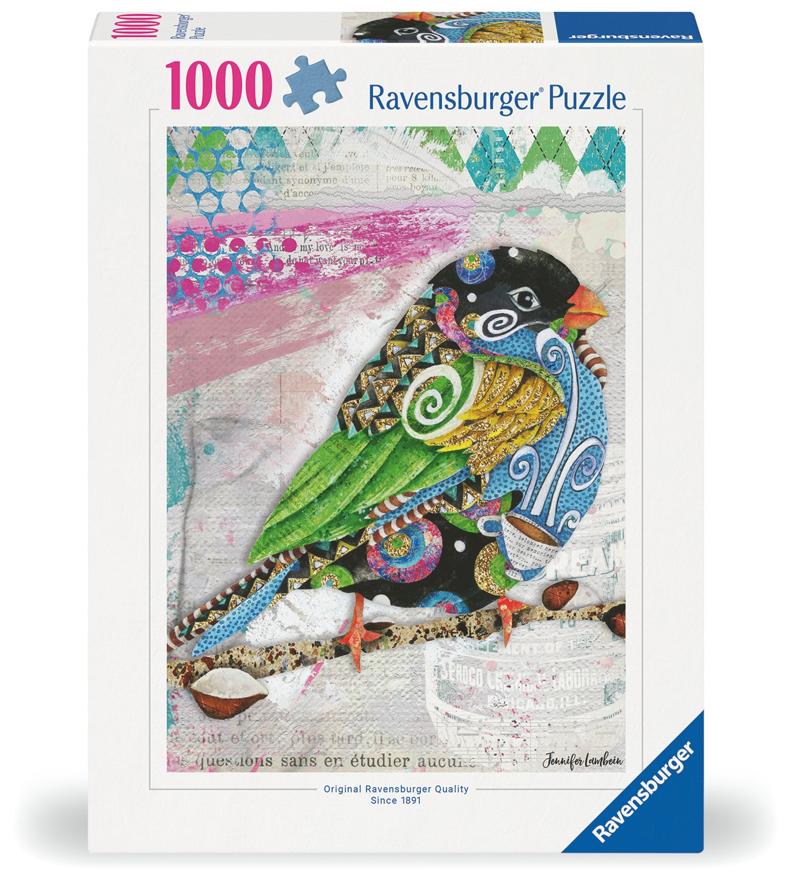 Puslespill 1000 Swirly Bird Ravensburger
