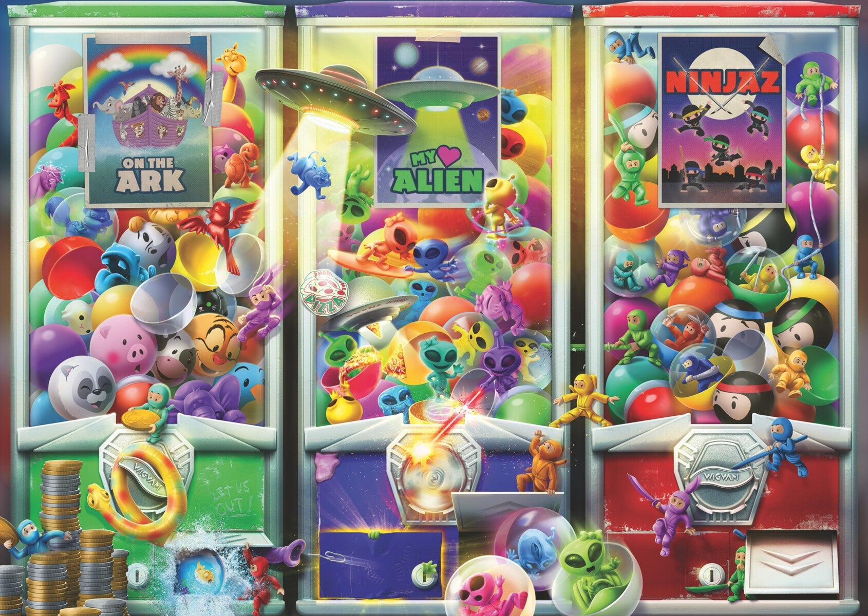 Puslespill 1000 Leker Automat Ravensburg