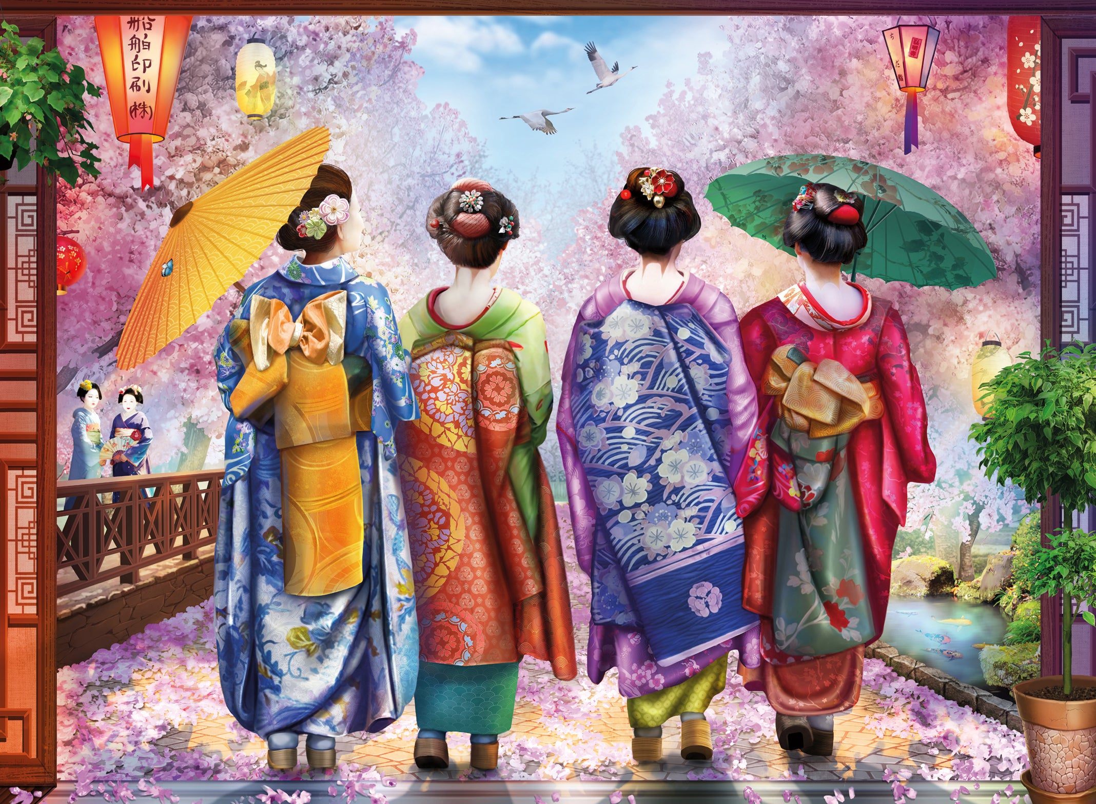 Puslespill 500 Blomsterpromenade Ravens