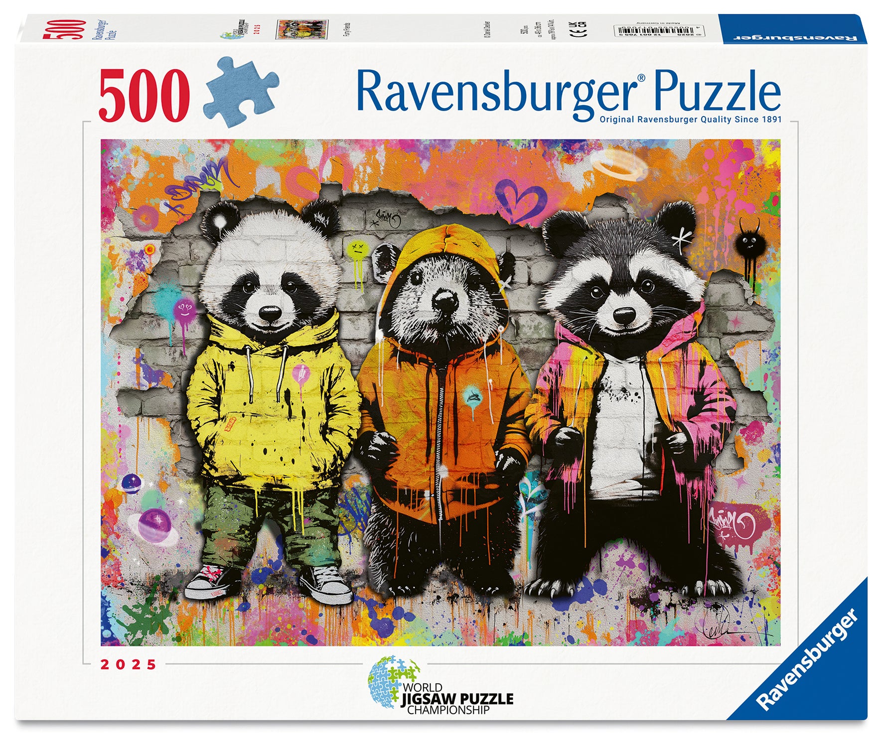 Puslespill 500 Dyregraffiti Ravensburger