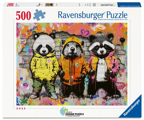 Puslespill 500 Dyregraffiti Ravensburger