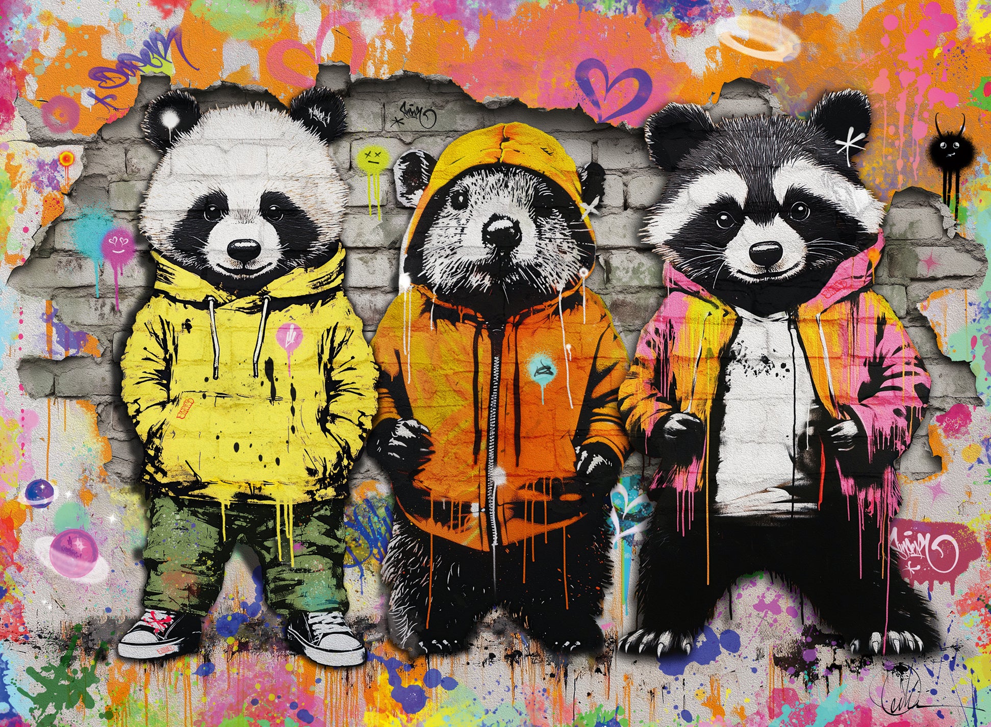 Puslespill 500 Dyregraffiti Ravensburger