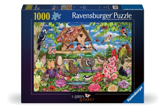 Puslespill 1000 Fuglebrett Ravensburger