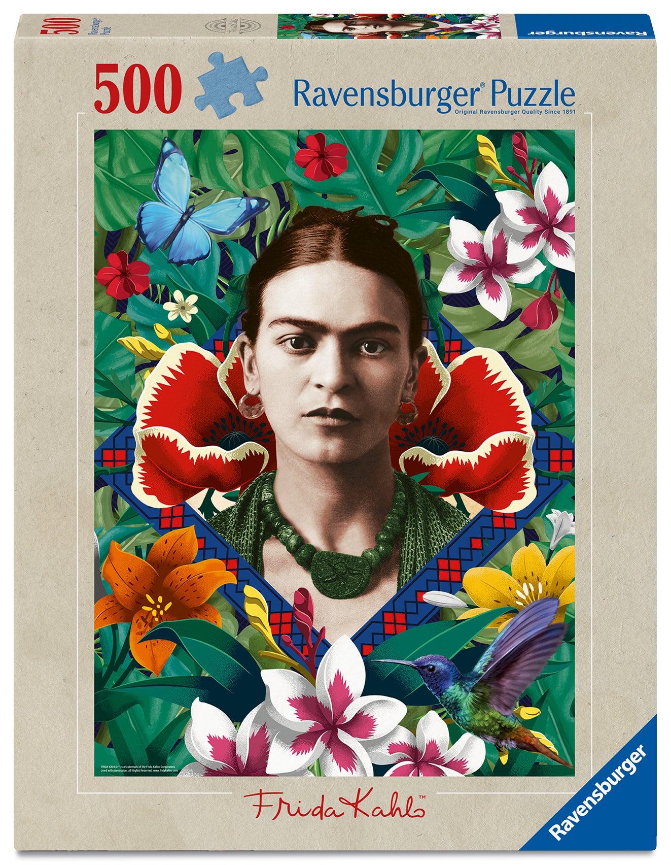 Puslespill 500 Frida Kahlo Ravensburger