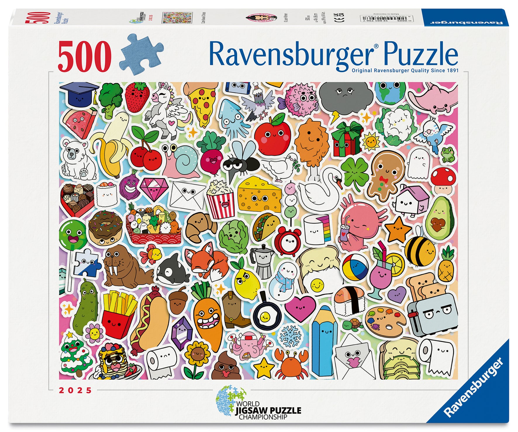Puslespill 500 Cute Kawaii Ravensburger