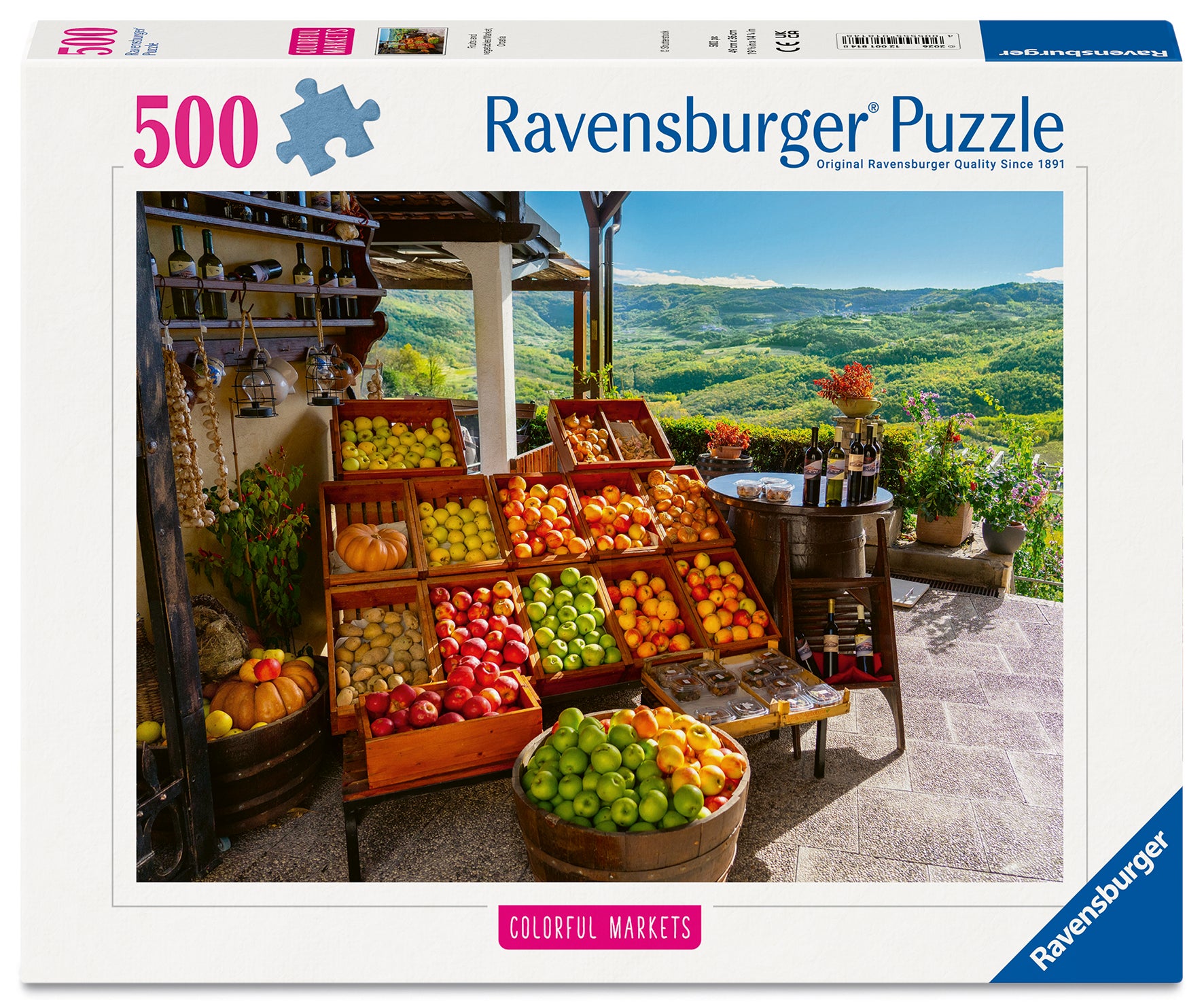 Puslespill 500 Fruktmarked Ravensburger