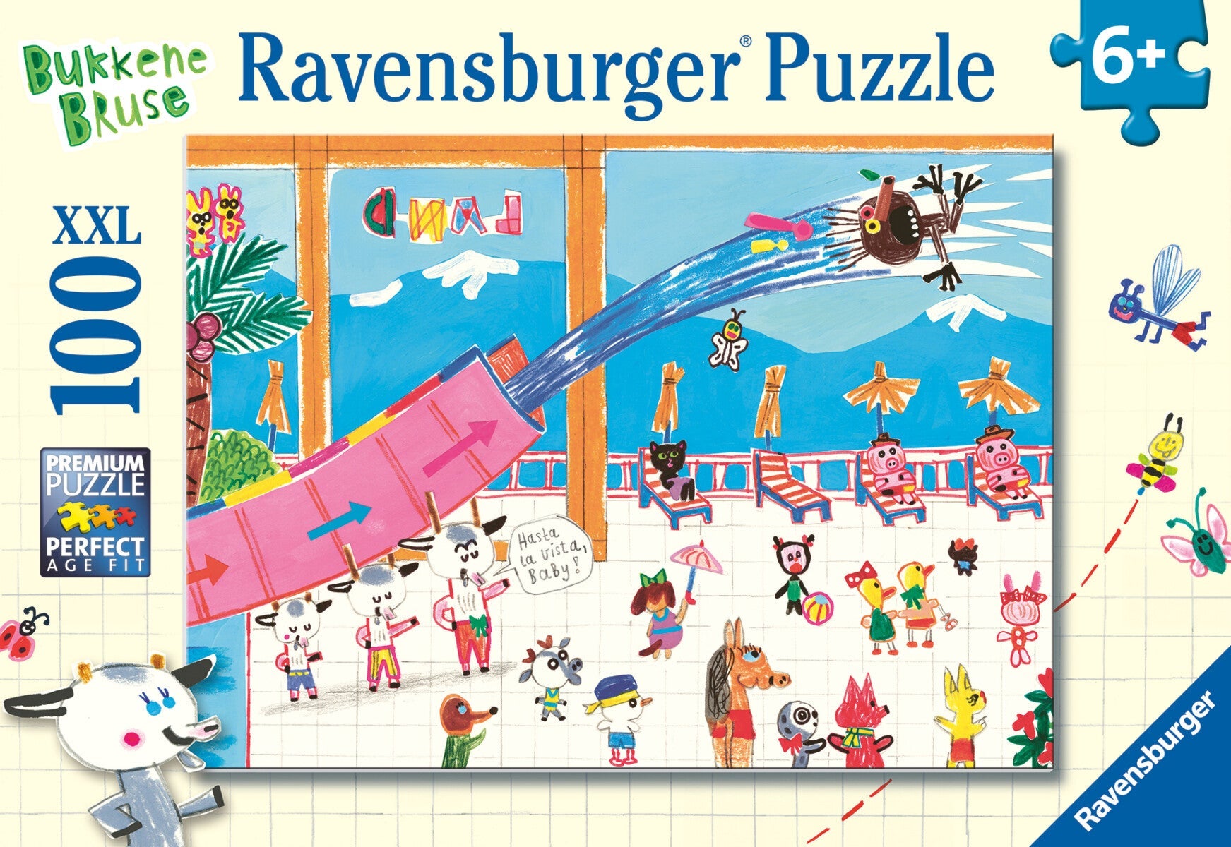Puslespill 100 Bukkene Bruse Ravensburger
