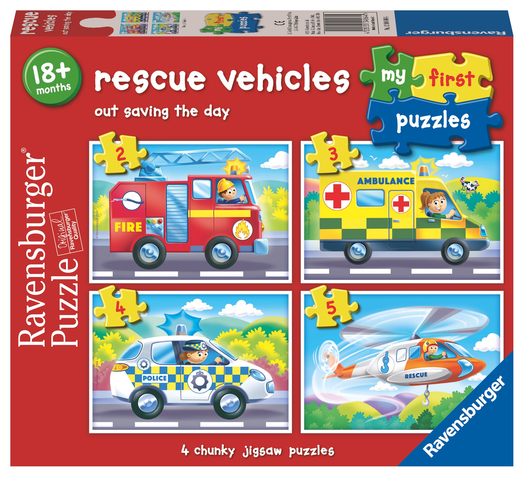 Puslespill 2 3 4 5 Redningskj Ravensburger