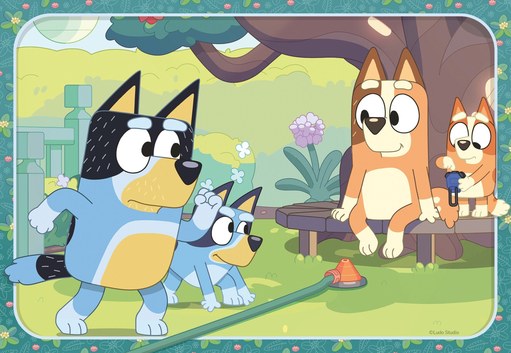 Puslespill 2x12 Bluey Venner Ravensburger