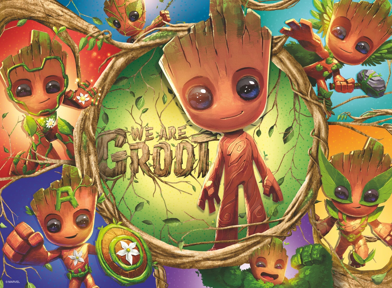Puslespill 100 Marvel Groot Ravensburger