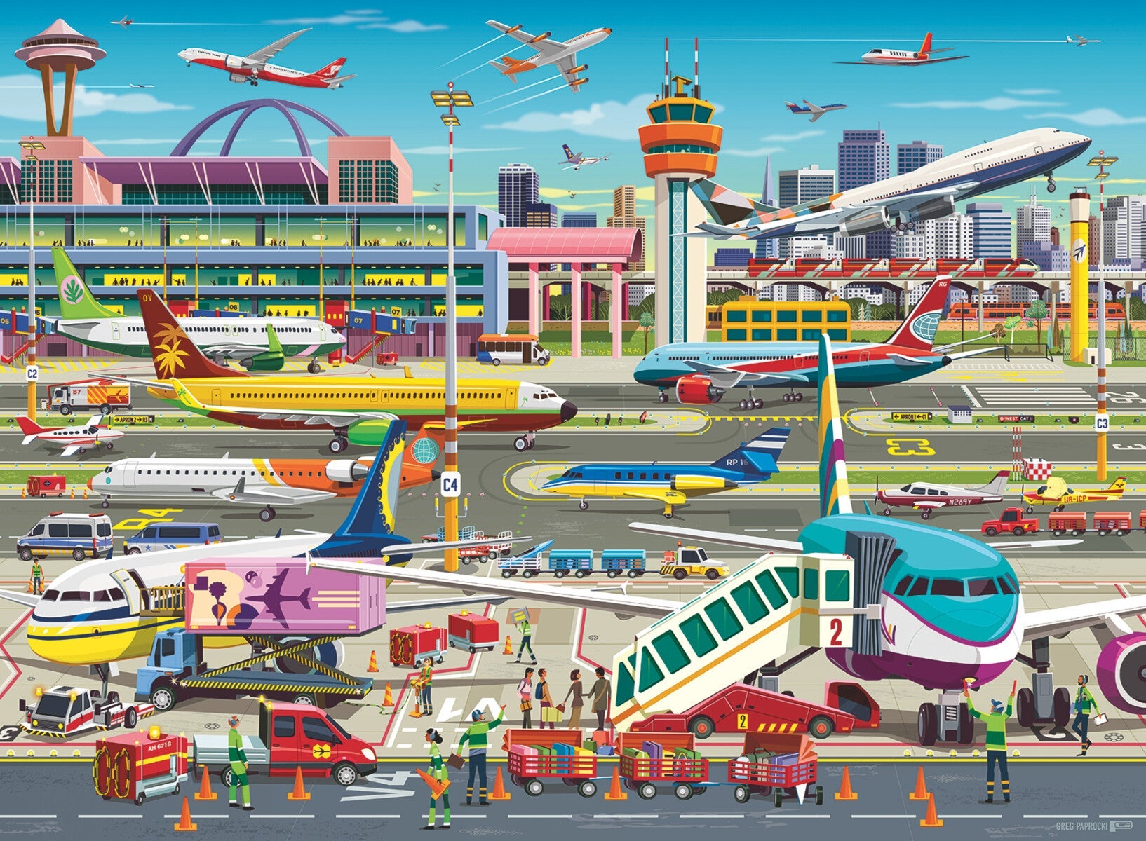 Puslespill 150 Flyplass Ravensburger