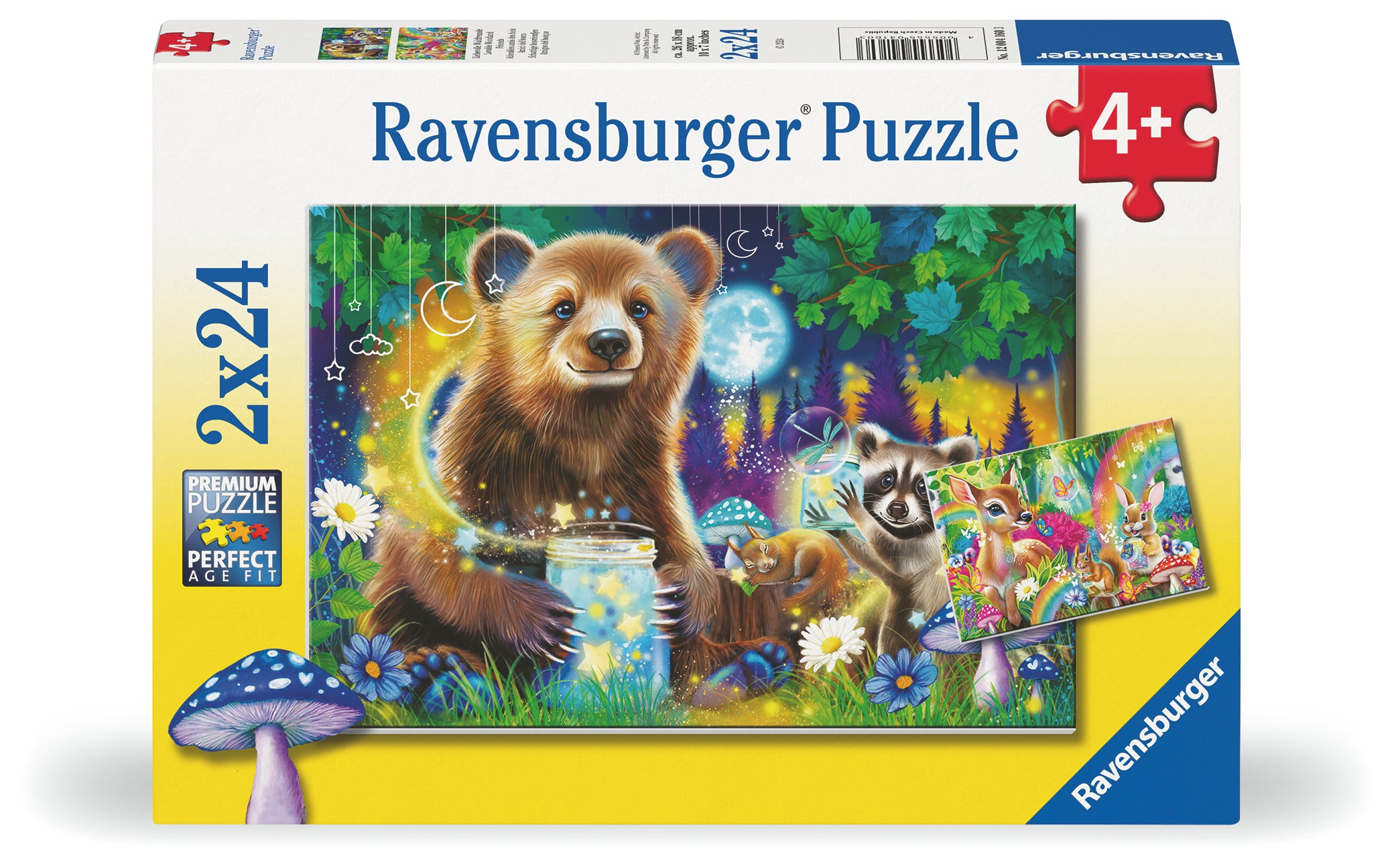 Puslespill 2x24 Venner i Skogen Ravensburger