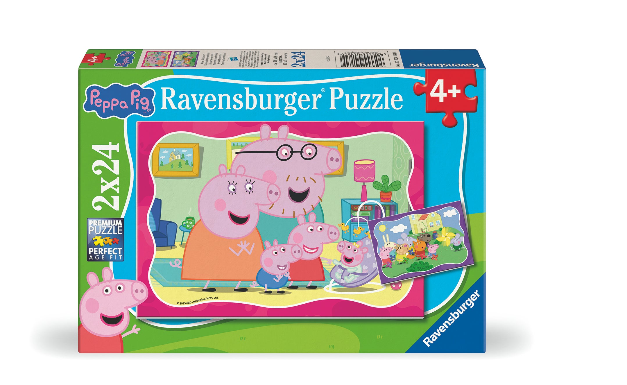 Puslespill 2x24 Peppa Gris Ravensburger
