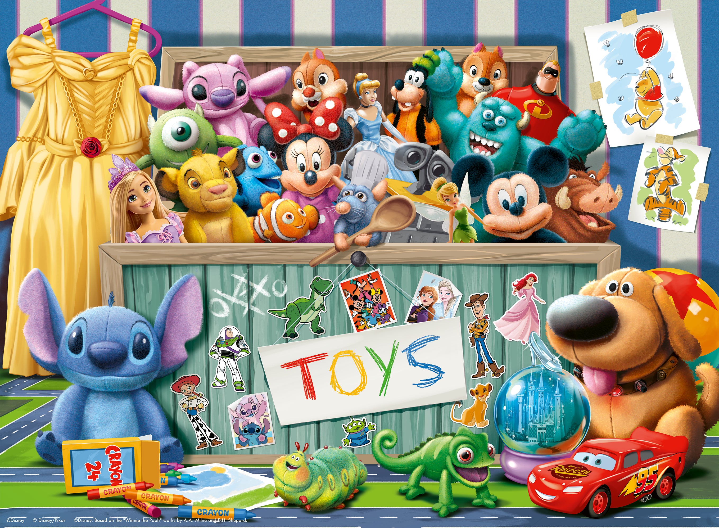 Puslespill 100 Wd Pixar Ravensburger