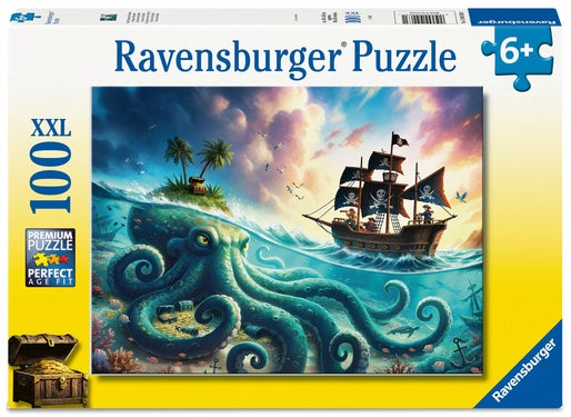 Puslespill 100 Pirateskatt Ravensburger