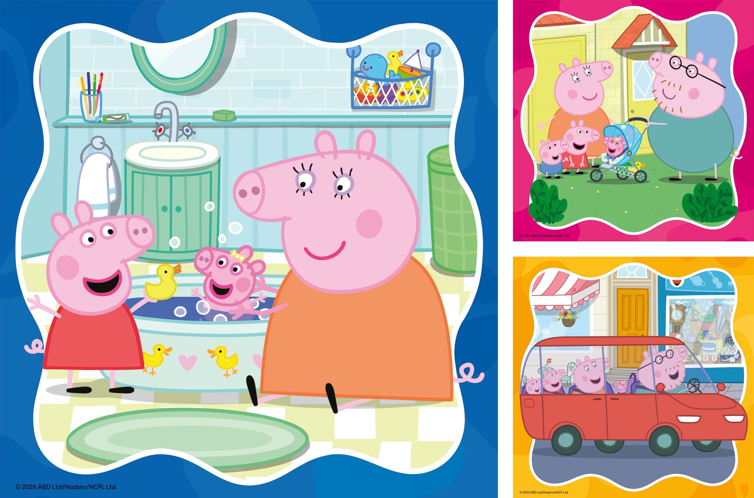 Puslespill 3x49 Peppa Gris Ravensburger