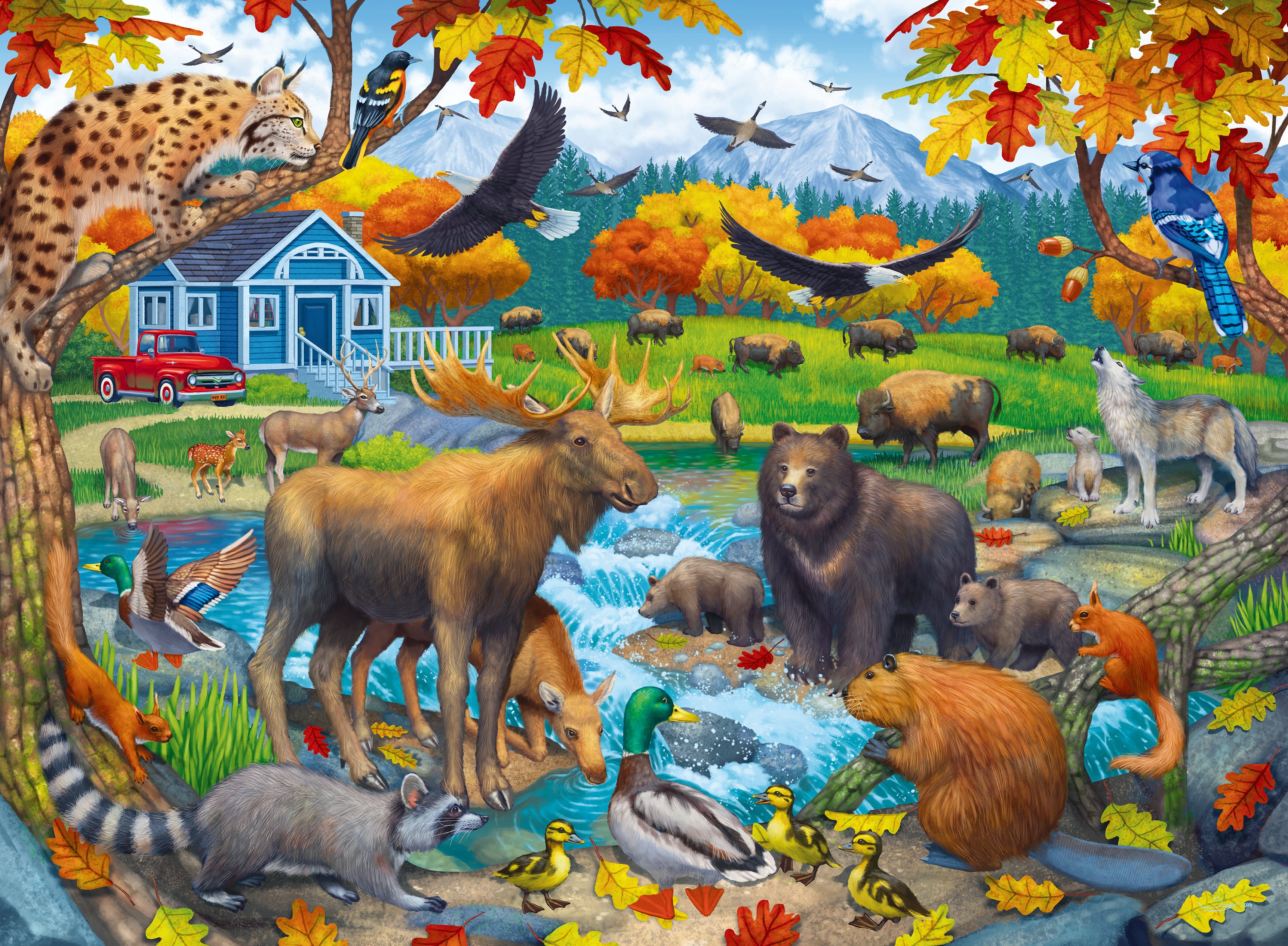 Puslespill 150 Samling Av Dyreliv Raven