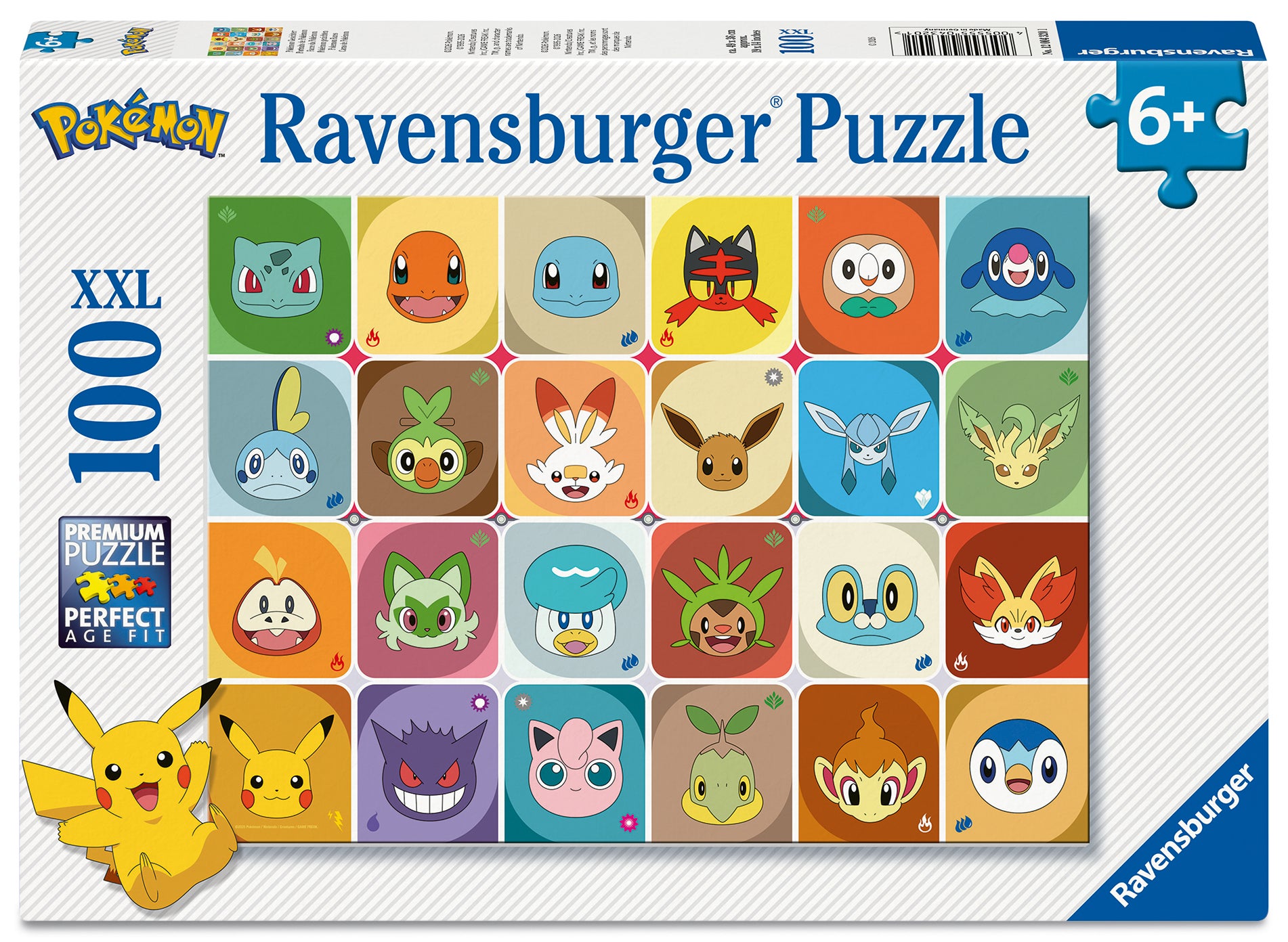 Puslespill 100 Pokemon Ravensburger
