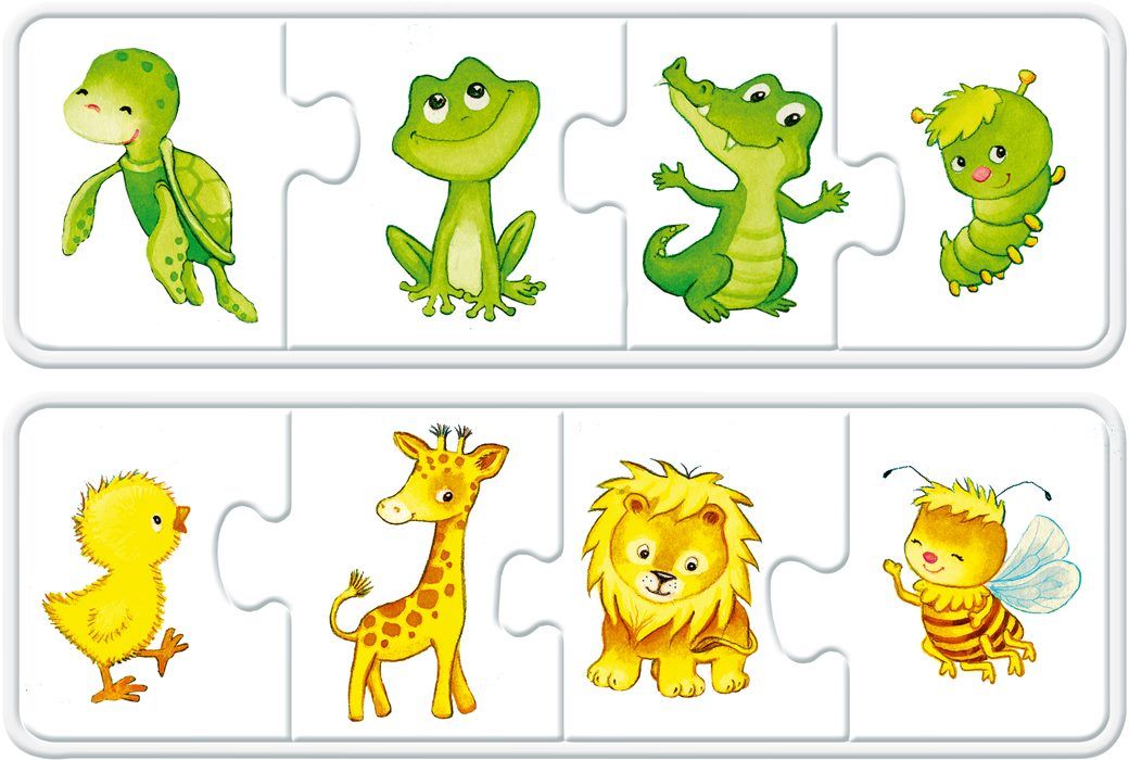 Puslespill 6X4 Mine Søte Små Dyr Ravensburger