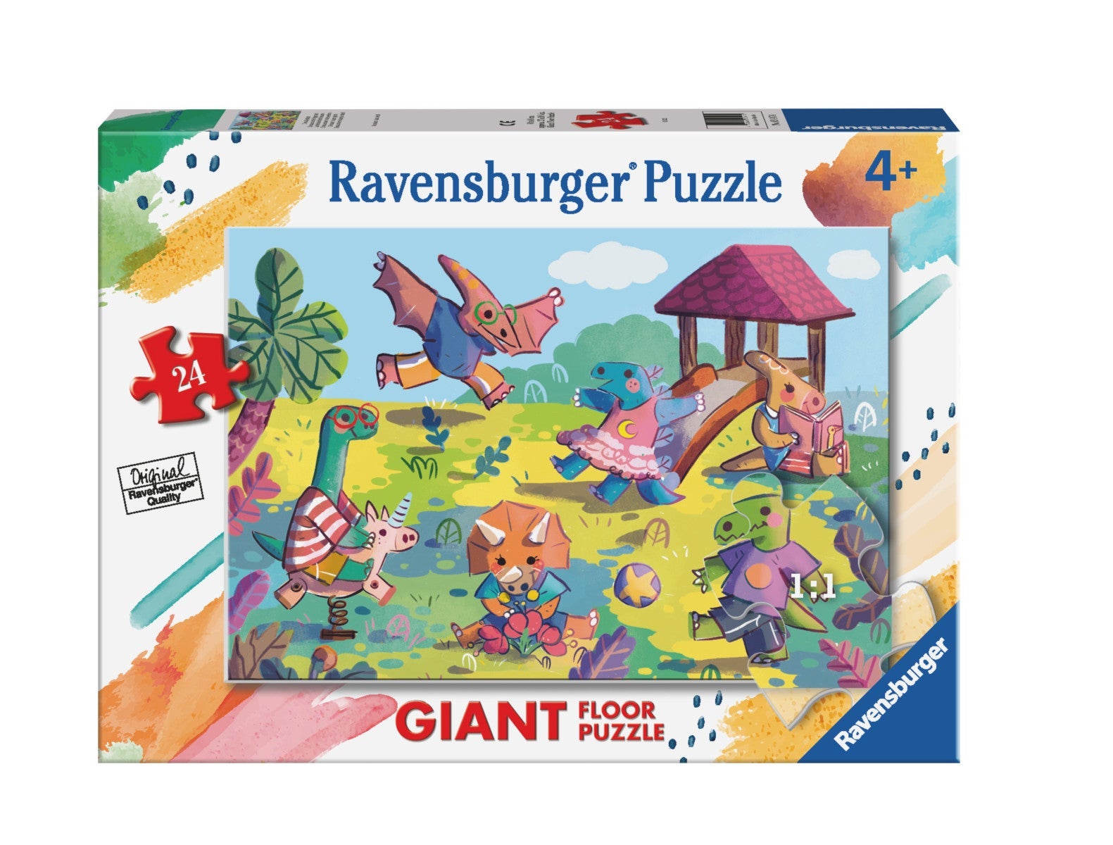 Puslespill 24 Dinosaurer gulvpusle Ravensburger