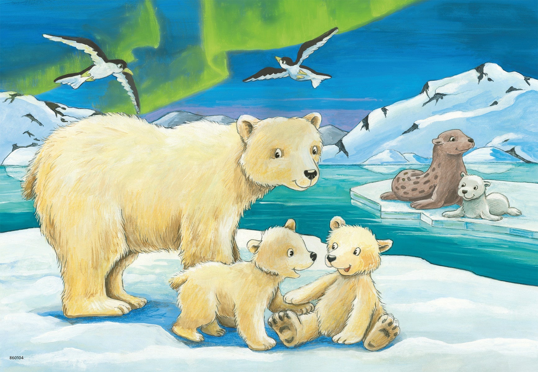 Puslespill  2X12 Dyr Ravensburger