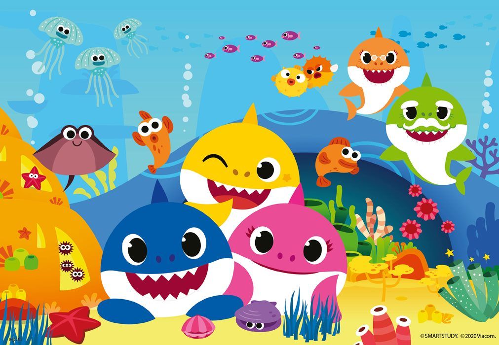 Puslespill 2X12 Baby Hai Ravensburger