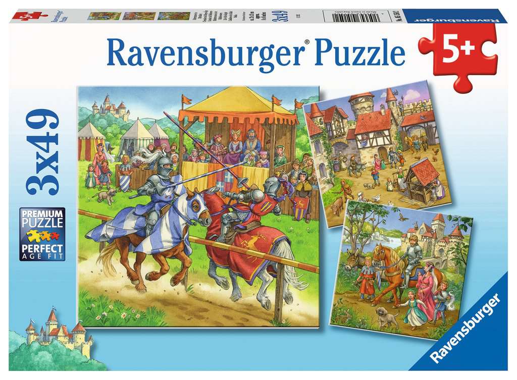 Puslespill 3X49 Riddere Ravensburger