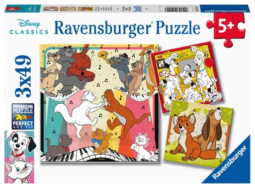 Puslespill 3x49 Dyr Moro Ravensburger