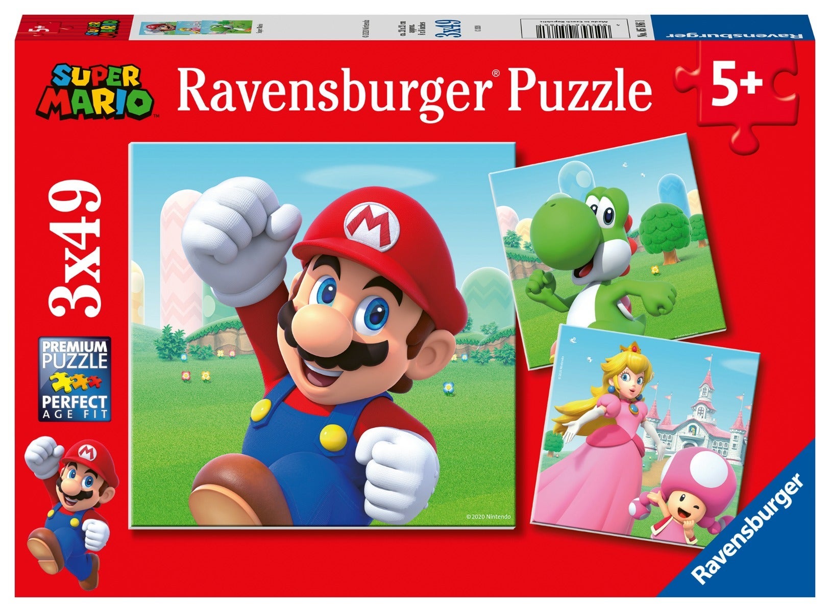 Puslespill 3x49 Super Mario Ravensburger