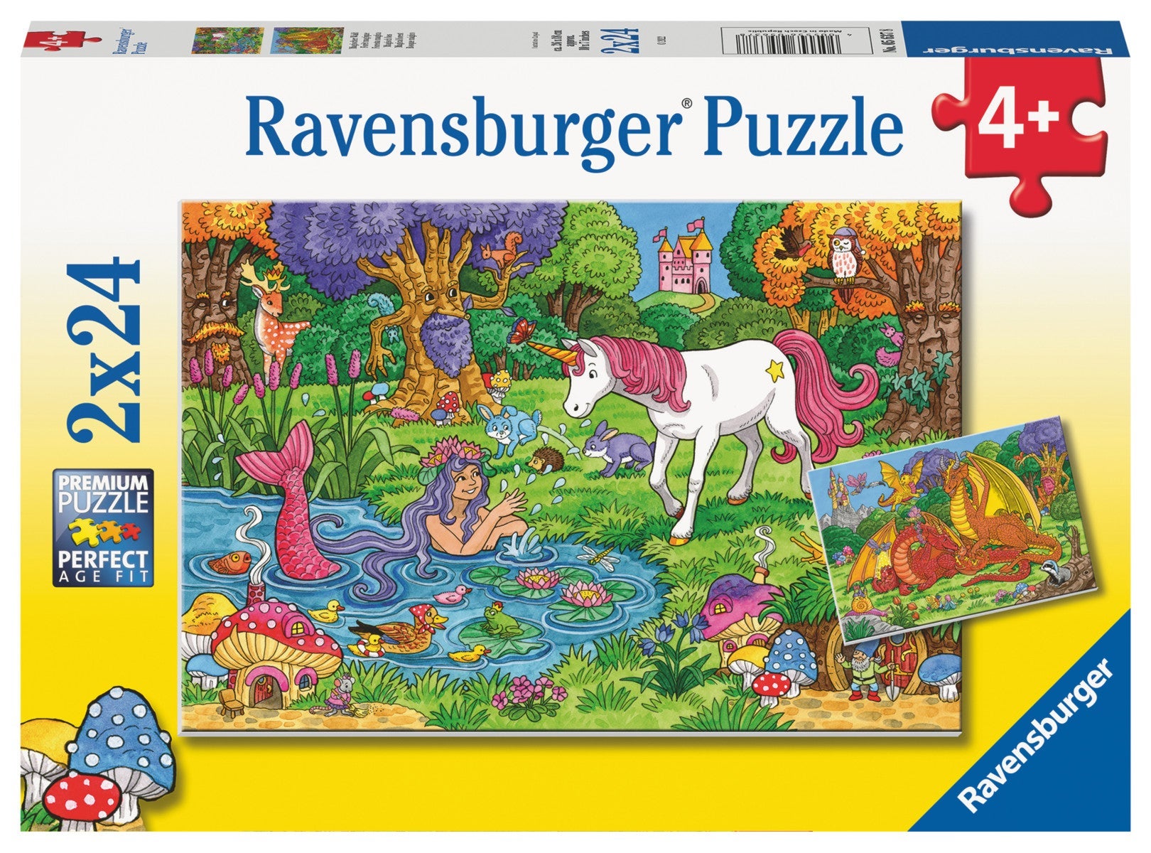 Puslespill 2x24 Magisk Skog Ravensburger
