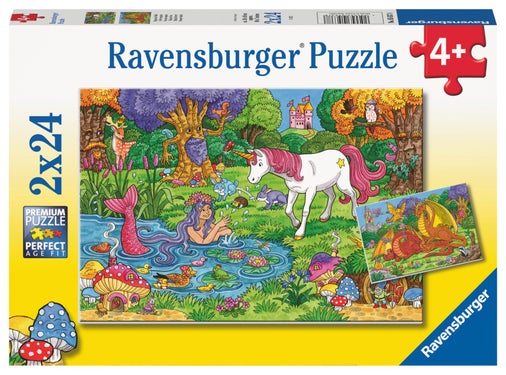 Puslespill 2x24 Magisk Skog Ravensburger