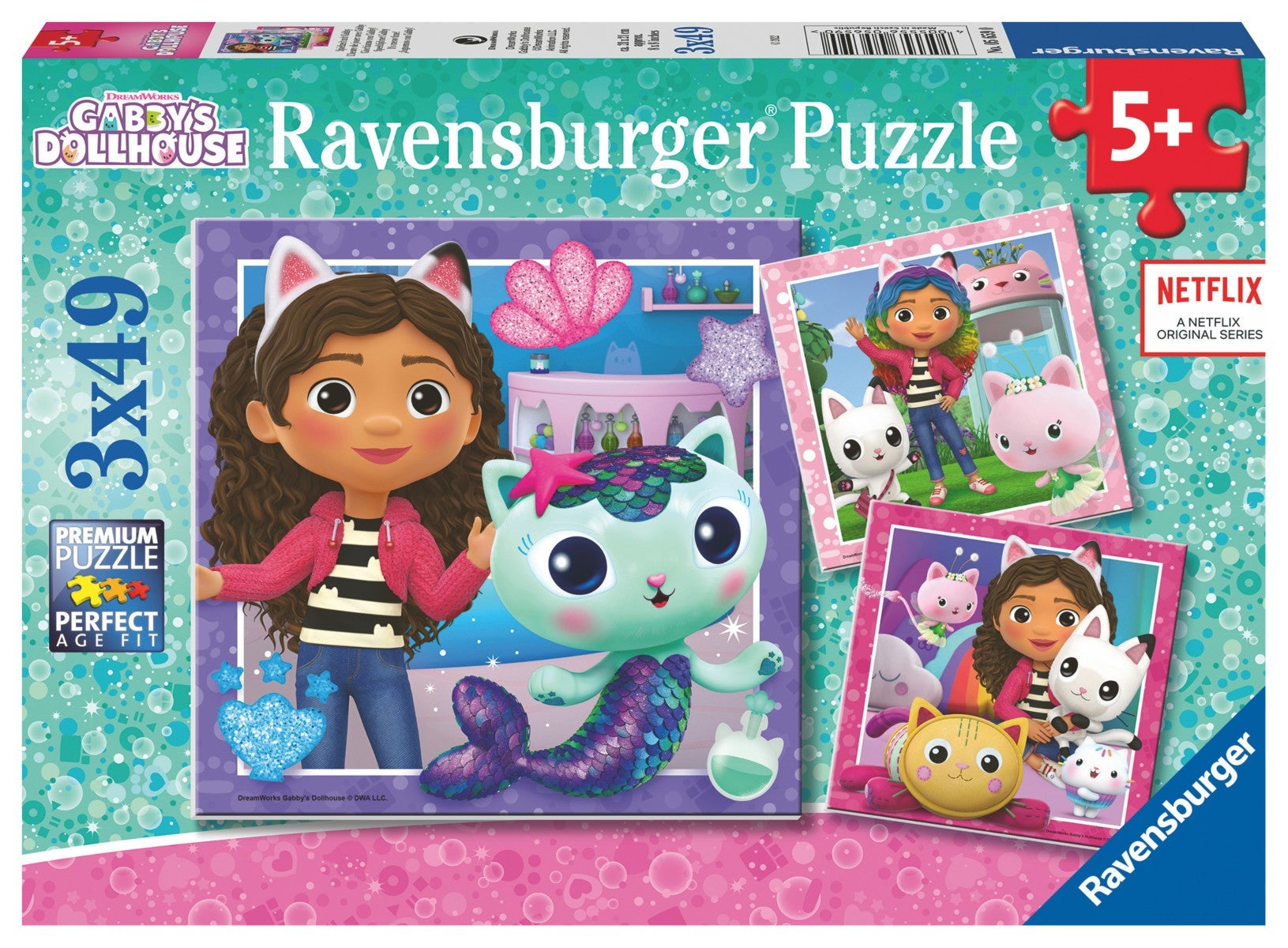 Puslespill 3x49 Gabbys Dukkehus Ravensburger