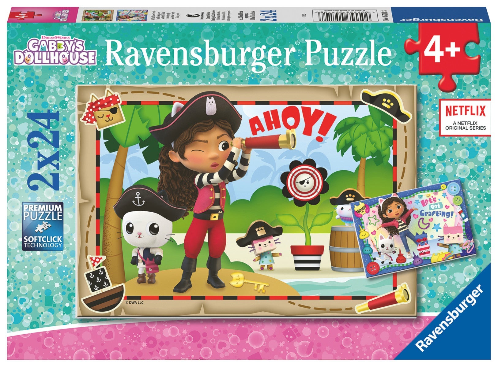 Puslespill 2x24 Gabbys Dukkehus Ravensburger