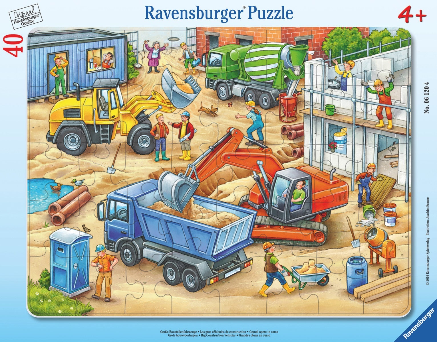 Puslespill 40 Store anleggskjøretøyer Ravensburger