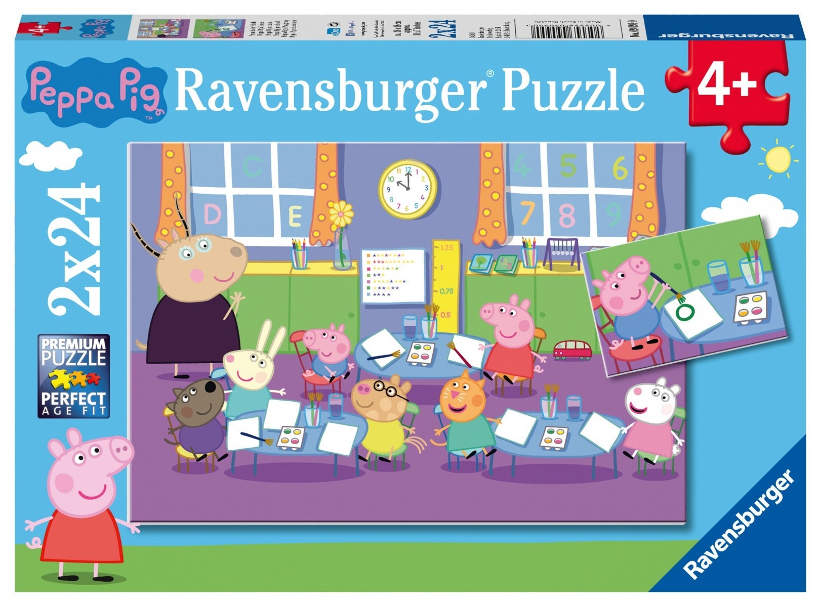 Puslespill 2x24 Peppa Pig Ravensburger