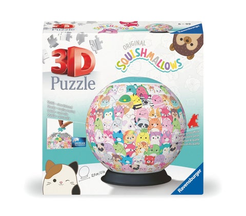 Puslespill 3D 72 Squishmallows Ball Ravensburger