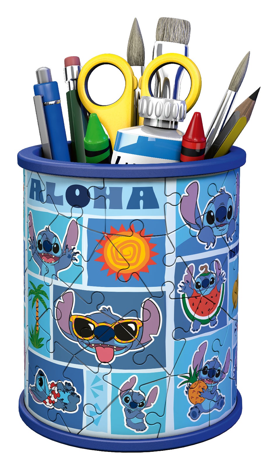 Puslespill 3D 54 Pencil Cup Stitch Ravens