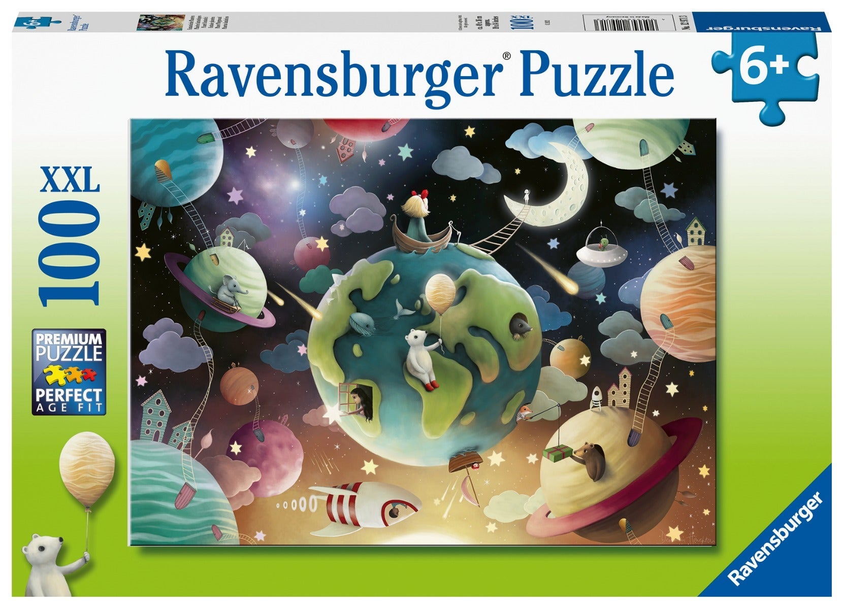 Puslespill 100 Planetene Ravensburger