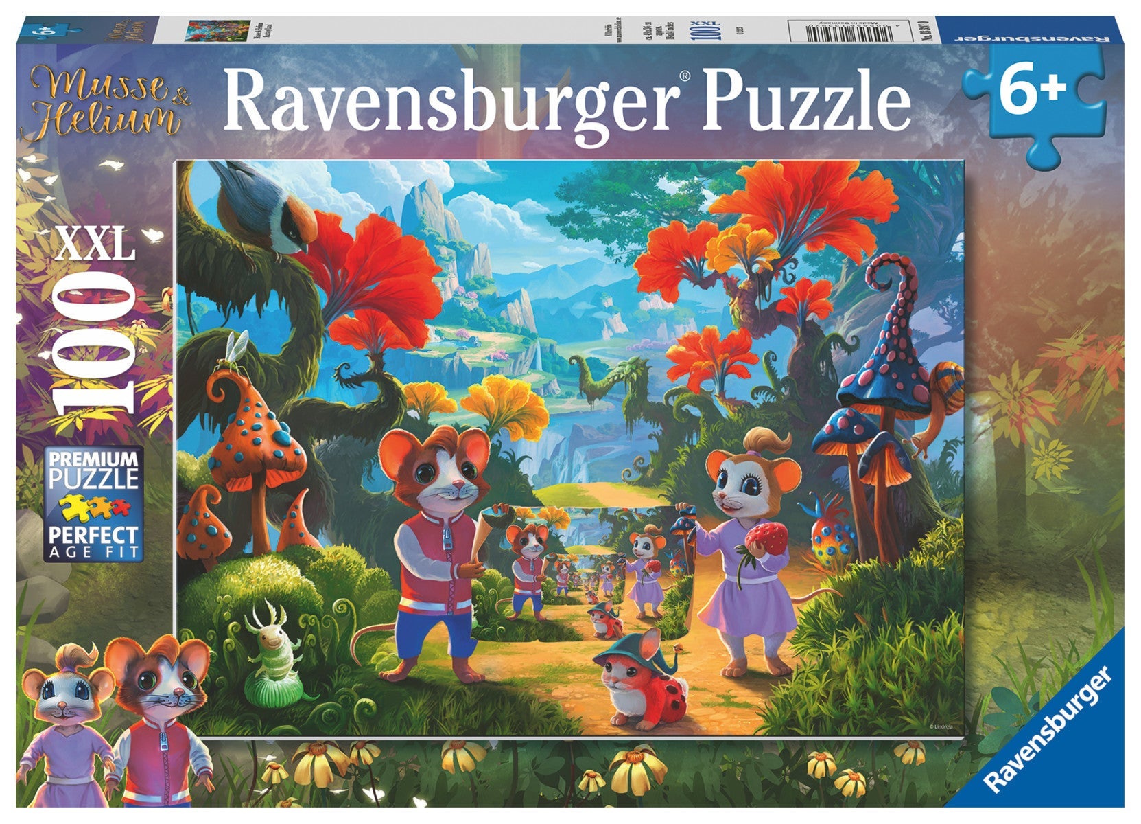 Puslespill 100 Musse & Helium Ravensburger