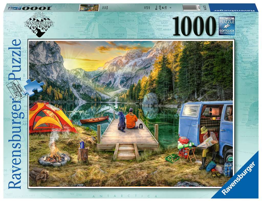 Puslespill 1000 Campingliv Ravensburger