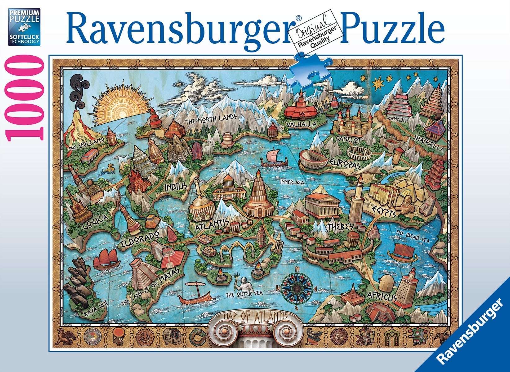 Puslespill 1000 Atlantis Ravensburger
