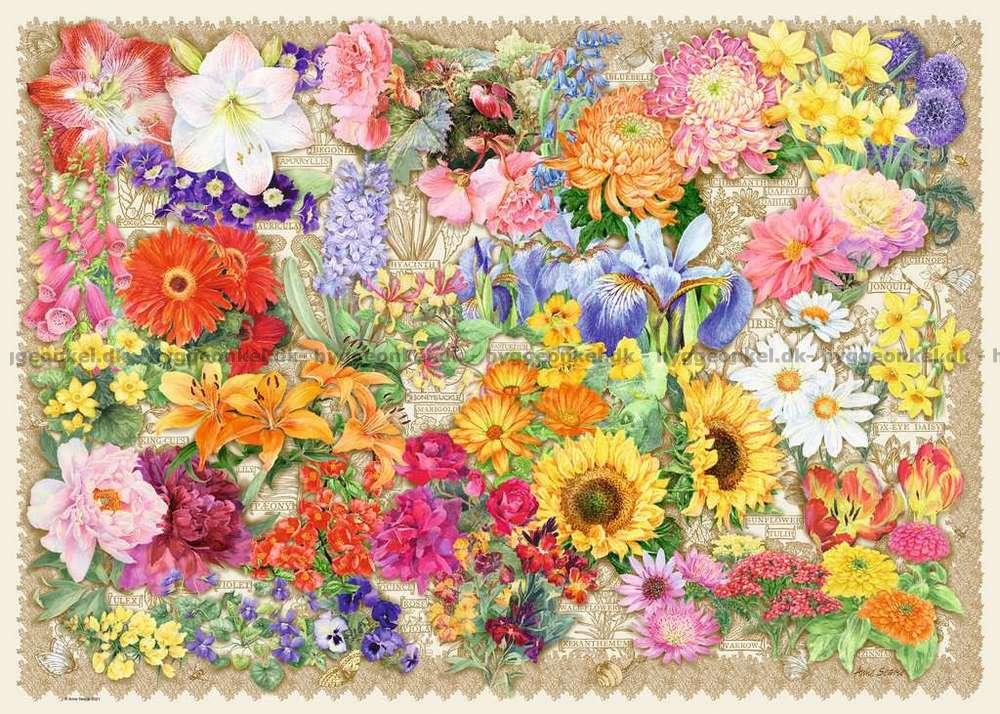 Puslespill 1000 Blomster Ravensburger