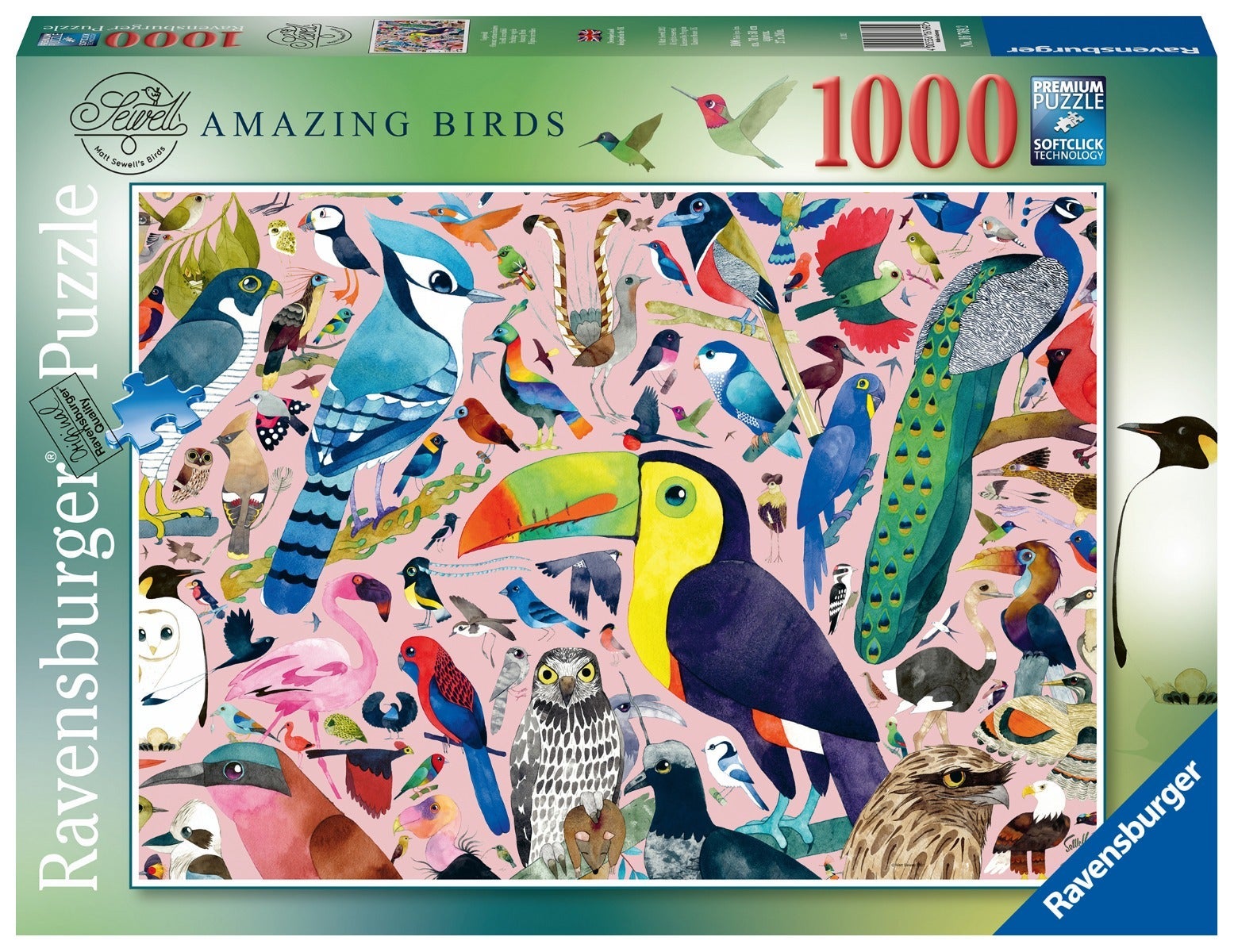 Puslespill 1000 Fantastiske Fugler Ravensburger