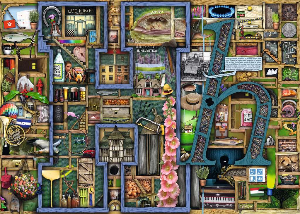 Puslespill 1000 Alfabetet H Ravensburger